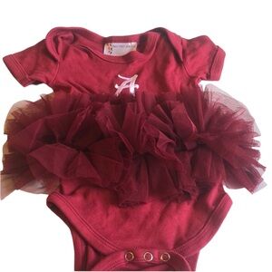 Girls one piece Alabama tutu outfit snap button